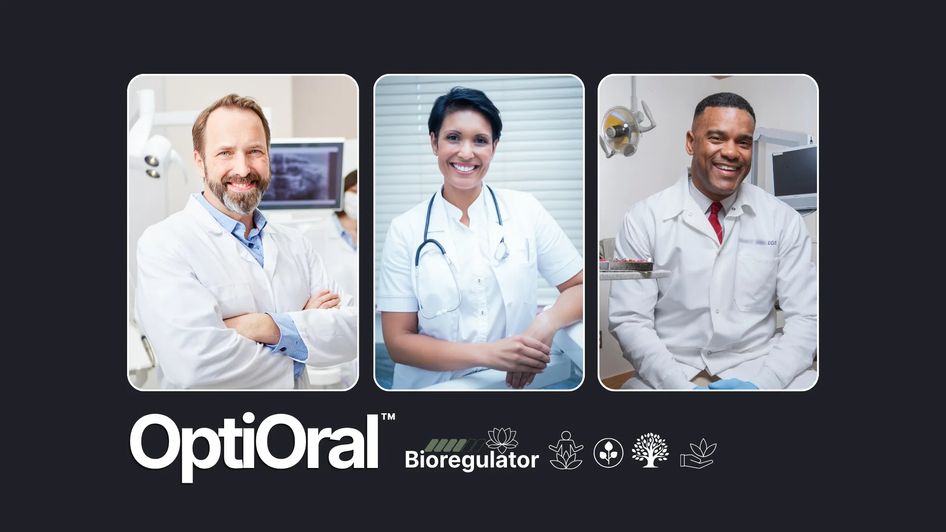 Clinicians presenting the OptiOral Care professional product line